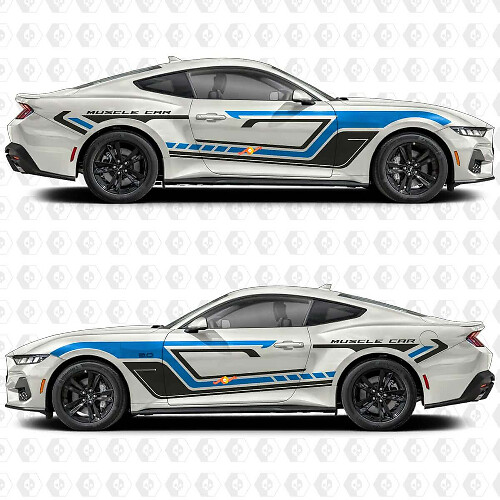 Adesivo Vinile Grafico Premium Strisce Laterali Classic Muscle per Musclecar Musclecarmodel