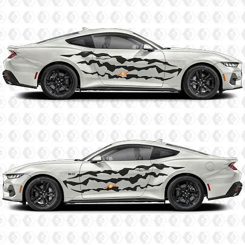 Adesivi in vinile con striscia a graffio artiglio per porta laterale per Musclecar Musclecarmodel