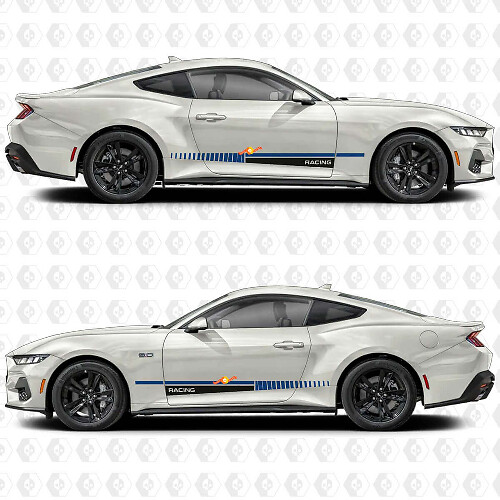 Adesivo in vinile con striscia stile racing per porta laterale per Musclecar Musclecarmodel