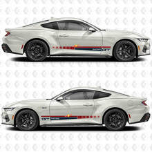 Adesivi in vinile a strisce laterali stile GT Racing per porte Ford Mustang 2