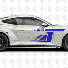 Adesivo Vinile Stripe a Spazio Negativo Laterale per Porta per Musclecar MusclecarModel 2