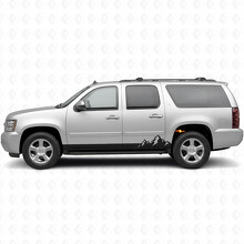 Strisce in Vinile Mountain Range per Porte e Minigonne per Chevrolet Suburban GMT900 2007-2014_2