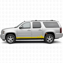 Strisce in Vinile Mountain Range per Porte e Minigonne per Chevrolet Suburban GMT900 2007-2014_3