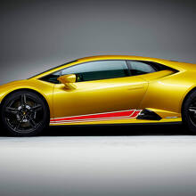 Strisce Laterali Adesivi in Vinile per Soglia Porta per Lamborghini Huracan Evo 2