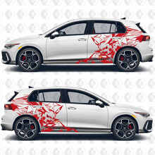 Kit di Adesivi in Vinile Fulmine di Pikachu per Paraurti Posteriore Volkswagen Golf_2