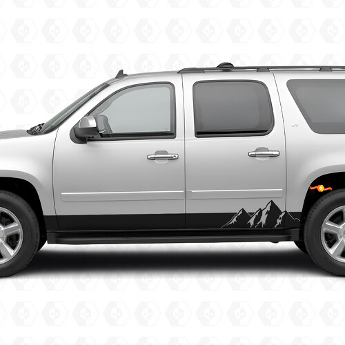 Strisce in Vinile per Porta e Battitacco Alpine Ridge per Chevrolet Suburban GMT900 2007-2014