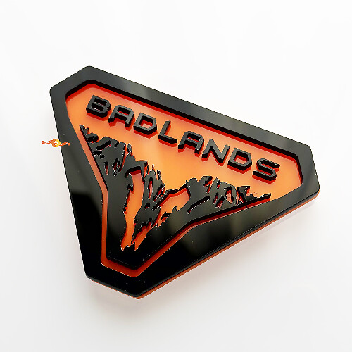 Montagne Badlands Distintivi Parafango Emblema Portellone Distintivo 3D 1