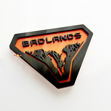 Montagne Badlands Distintivi Parafango Emblema Portellone Distintivo 3D 2