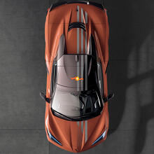 Kit decalvinile con strisce superiori della bandiera USA per Chevrolet Corvette C8_2