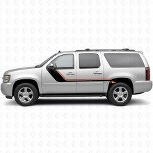 Strisce in Vinile Accento Superiore Spazzolato per Porta e Quartino Posteriore per Chevrolet Suburban GMT900 2007-2014_2