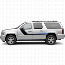 Strisce in Vinile Accento Superiore Spazzolato per Porta e Quartino Posteriore per Chevrolet Suburban GMT900 2007-2014_3