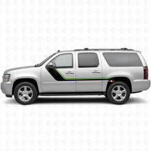Strisce in Vinile Accento Superiore Spazzolato per Porta e Quartino Posteriore per Chevrolet Suburban GMT900 2007-2014_4