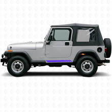 Adesivo decalcomania striscia da corsa topografica laterale per Jeep Wrangler YJ 1987-1995_2