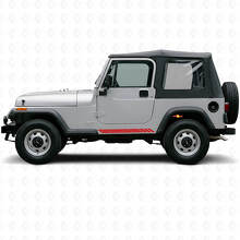 Adesivo decalcomania striscia da corsa topografica laterale per Jeep Wrangler YJ 1987-1995_3