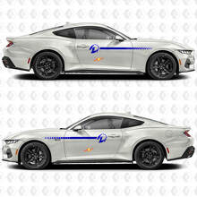 Set di adesivi in vinile per fasce laterali con ombra di cavallo per Musclecar Musclecarmodel_2