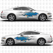 Adesivo in Vinile Grafico Roush Lightning Bolt Stripe per Porta Laterale Ford Mustang 2