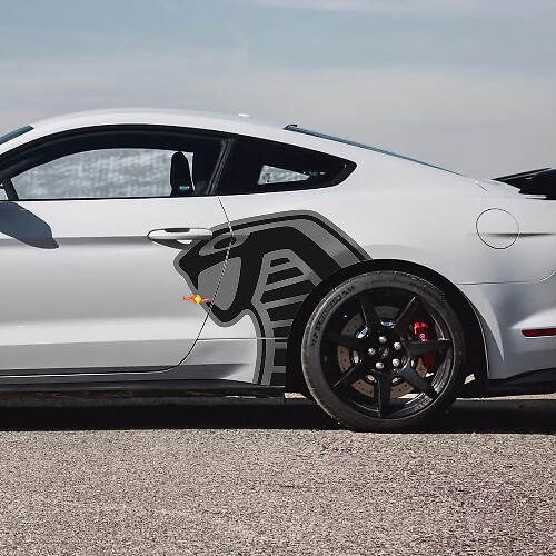 Cobra Side 2 colors Decals Stickers for Ford Mustang GT350 GT500 Shelby 1