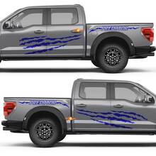 Adesivo in Vinile Linee Graffi Predator per Porta Laterale Parafango Posteriore per Ford F-150 2