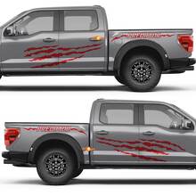 Adesivo in Vinile Linee Graffi Predator per Porta Laterale Parafango Posteriore per Ford F-150 3