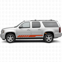 Strisce in Vinile Oblique per Portiere Racing e Soglie per Chevrolet Suburban GMT900 2007-2014_4