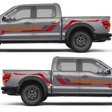 Racing Stripe Side Doors Rear Fender Vinyl Decal Sticker 2 for Ford F-150 2