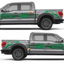 Retro Block Side Door Rear Fender Vinyl Decal Sticker for Ford F-150 3