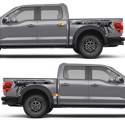Kit adesivo laterale posteriore personalizzato Mud Splash per musclecar F-150