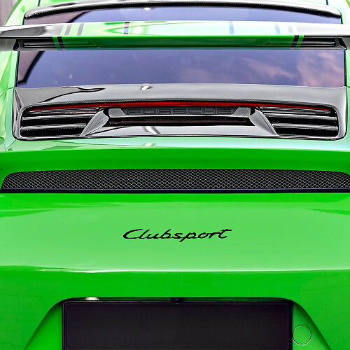 Clubsport Decal Sticker Emblem for Rear for Porsche 911 GT4 Clubsport 991 GT3