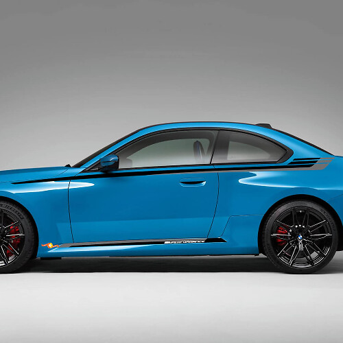 Kit di Adesivi in Vinile con Strisce Laterali Stile M Performance per BMW M2 G87