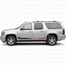 Strisce Viniliche a Scacchi per Porta e Minigonna per Chevrolet Suburban GMT900 2007-2014_2
