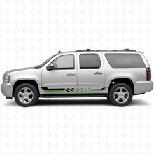 Strisce Viniliche a Scacchi per Porta e Minigonna per Chevrolet Suburban GMT900 2007-2014_4
