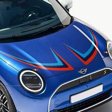 M colori Porte Laterali Cofano e Paraurti Strisce Grafiche Decalcomania Adesivo per Mini Cooper 2