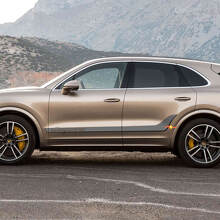 Striscia Lettere Cayenne Adesivo Decalcomania Lati Porte Per Porsche Cayenne 2
