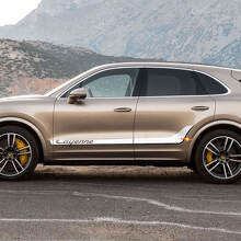 Striscia Lettere Cayenne Adesivo Decalcomania Lati Porte Per Porsche Cayenne 3