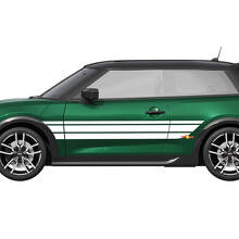 Adesivo Vinile Grafica Strisce da Gara Laterale per Mini Cooper S 2