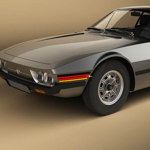 Adesivi in vinile a strisce vintage retrò per parafango anteriore per Volkswagen SP2