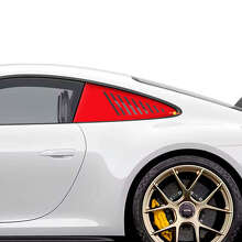 Adesivi a striscia per finestrini laterali posteriori stile Le Mans per Porsche 911 e Cayman_2
