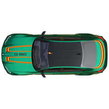 Adesivo Vinilico Strisce Cofano Bagagliaio M Performance 2 per BMW M3 G80 3