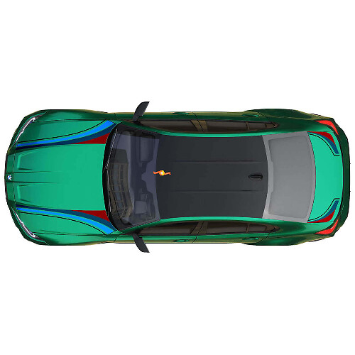 Adesivo in Vinile 3 Strisce Cofano Bagagliaio M Performance per BMW M3 G80 1