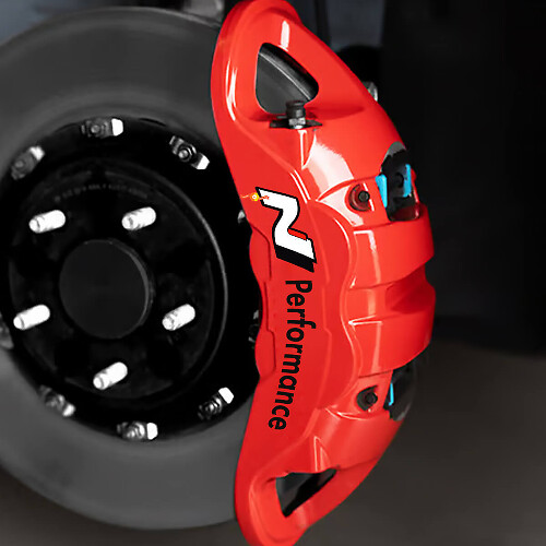 Adesivo in Vinile Alta Temperatura per Pinza Freno N Performance per Hyundai