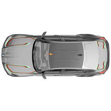 Adesivo in Vinile con Strisce Grafiche per Cofano e Baule M Performance per BMW M3 G80 3