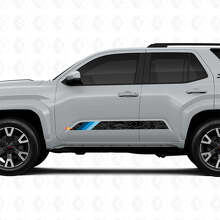 Adesivi in Vinile a Strisce Retro Stile Mappa Topografica per Porte per Toyota 4Runner 6ª Gen_2