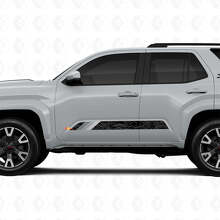 Adesivi in Vinile a Strisce Retro Stile Mappa Topografica per Porte per Toyota 4Runner 6ª Gen_3