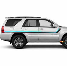 Adesivi Vinile Laterali a Doppia Righe Stile Heritage per Toyota 4Runner 2002-2009 3