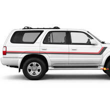 Adesivi laterali in vinile stile Heritage Twin Stripes per Toyota 4Runner 1995-2002 2