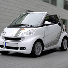 Kit di adesivi in vinile a strisce da corsa per cofano e fianco per Smart 2