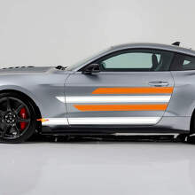Kit Adesivi Vinile Soglia Porte con Strisce Lisce e Marcate per Musclecar Shelby Super Snake_2