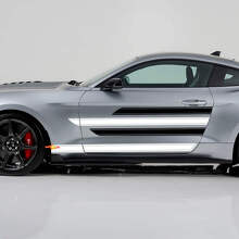 Kit Adesivi Vinile Soglia Porte con Strisce Lisce e Marcate per Musclecar Shelby Super Snake_3
