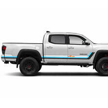 Adesivi Decalcomanie Laterali in Vinile a Doppia Striscia Stile Heritage per Tacoma 2015-2023 2