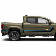 Adesivi in vinile laterali a doppie strisce stile Heritage per Tacoma 2023+ 3